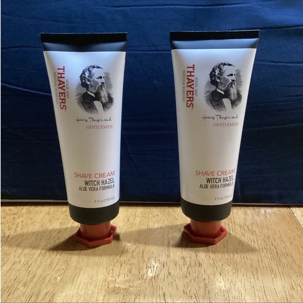 502. NWT MENS BUNDLE OF 2 THAYERS SHAVING CREAM